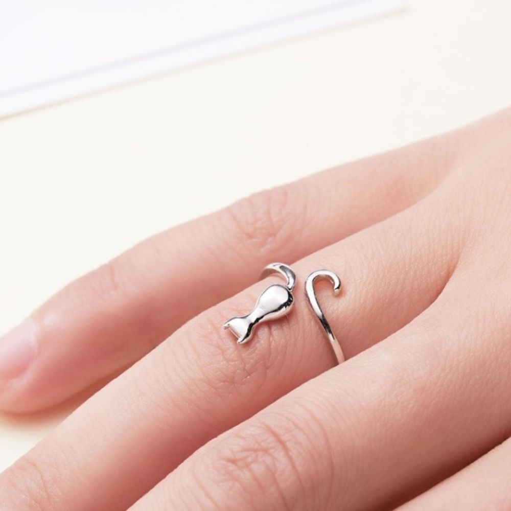 ADORABLE CAT RING (ADJUSTABLE) - Concordia Style Boutique