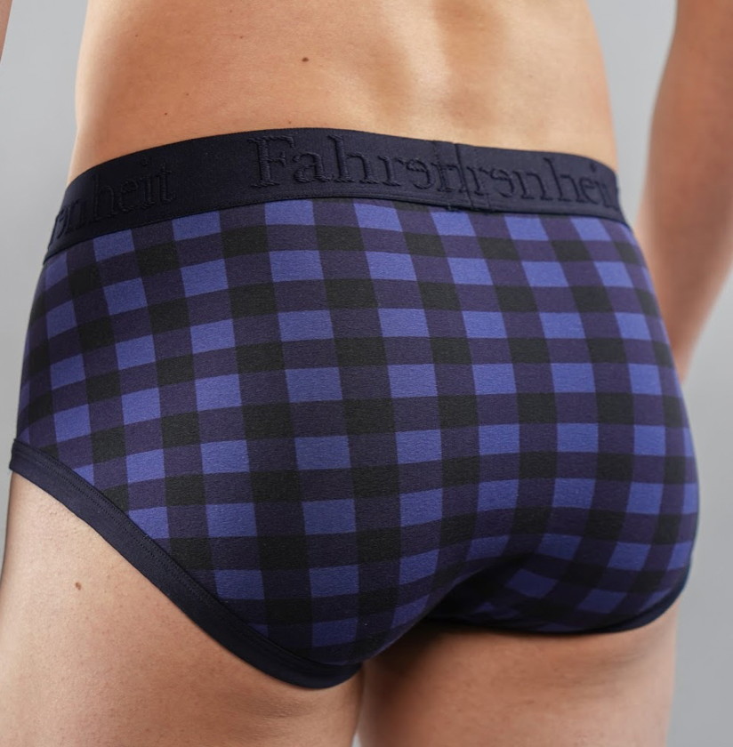 Wayne Brief/ Blue Buffalo Check - Concordia Style Boutique