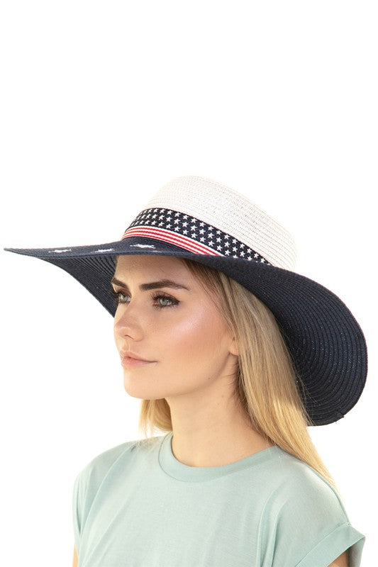 American flag Floppy Hat - Concordia Style Boutique