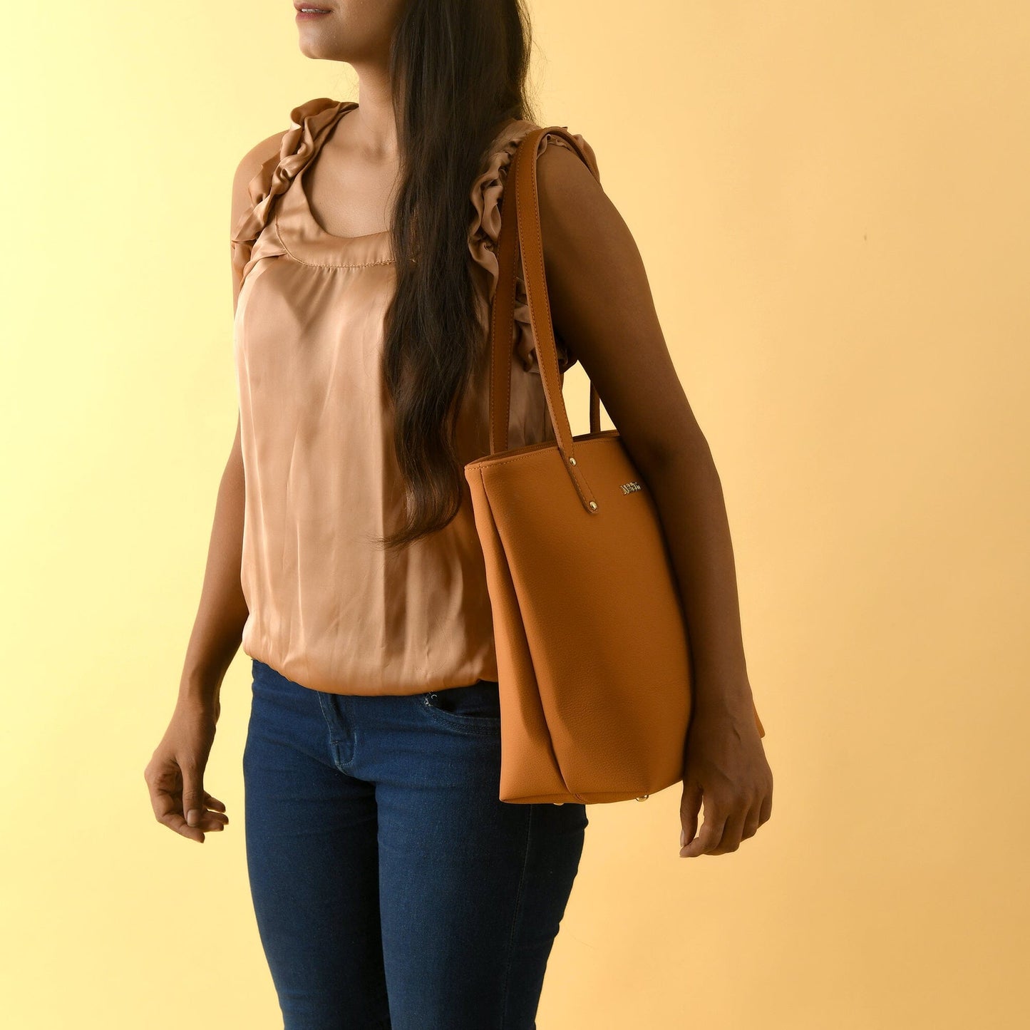Era Vegan Leather Tote - Tan Brown - Concordia Style Boutique