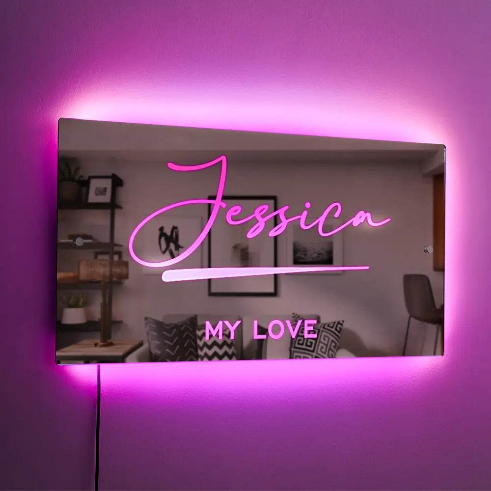 Personalised Name Mirror / Light Up Mirror - Concordia Style Boutique