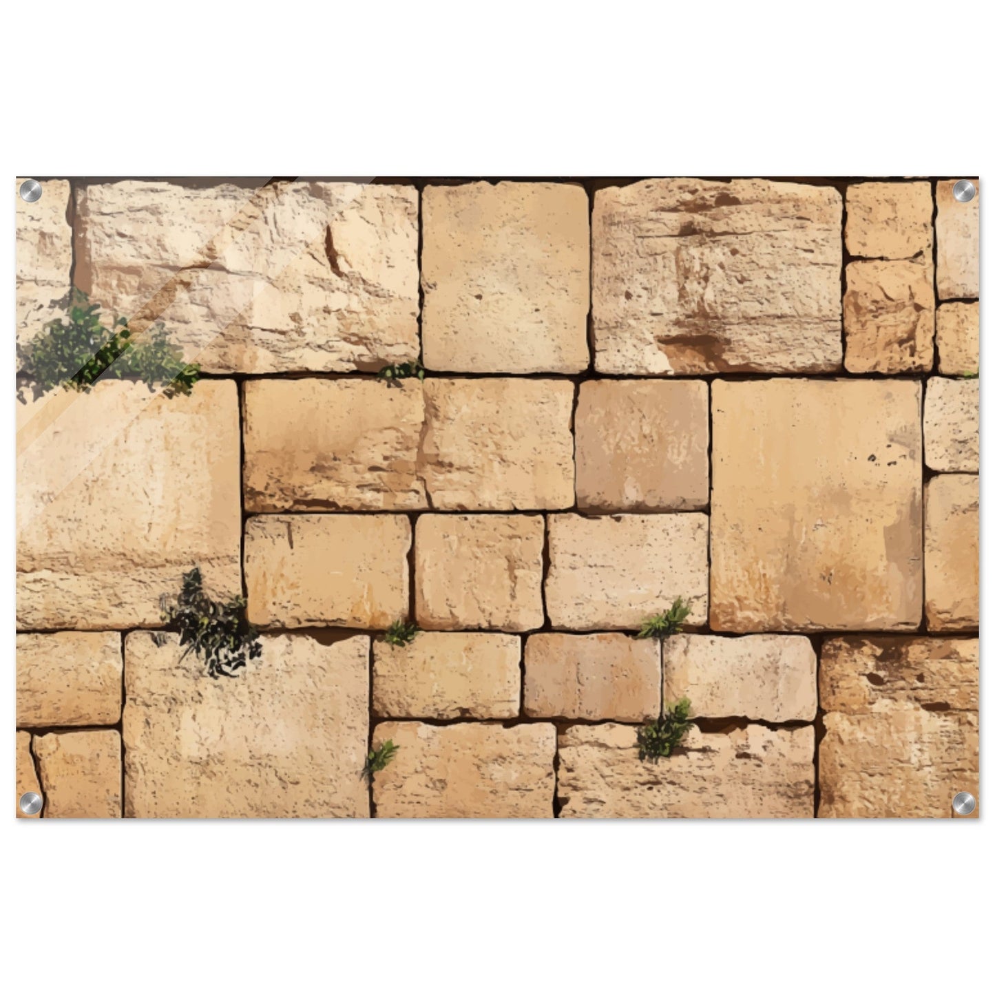 The Western Wall Brick Acrylic Print (Modern)