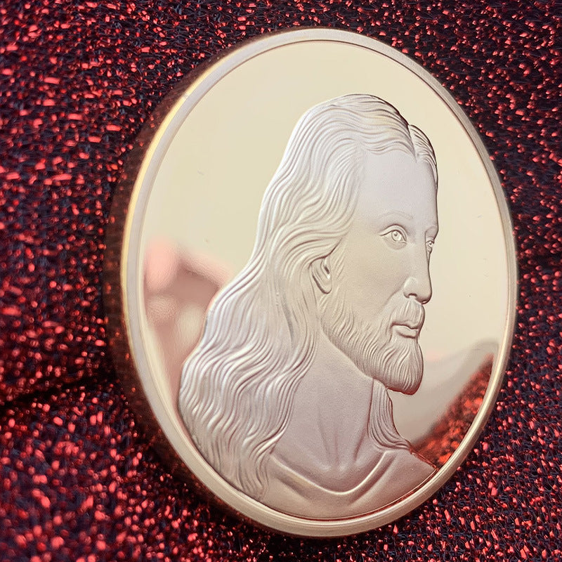 Jesus Gold Plated Commemorative Coin - Concordia Style Boutique