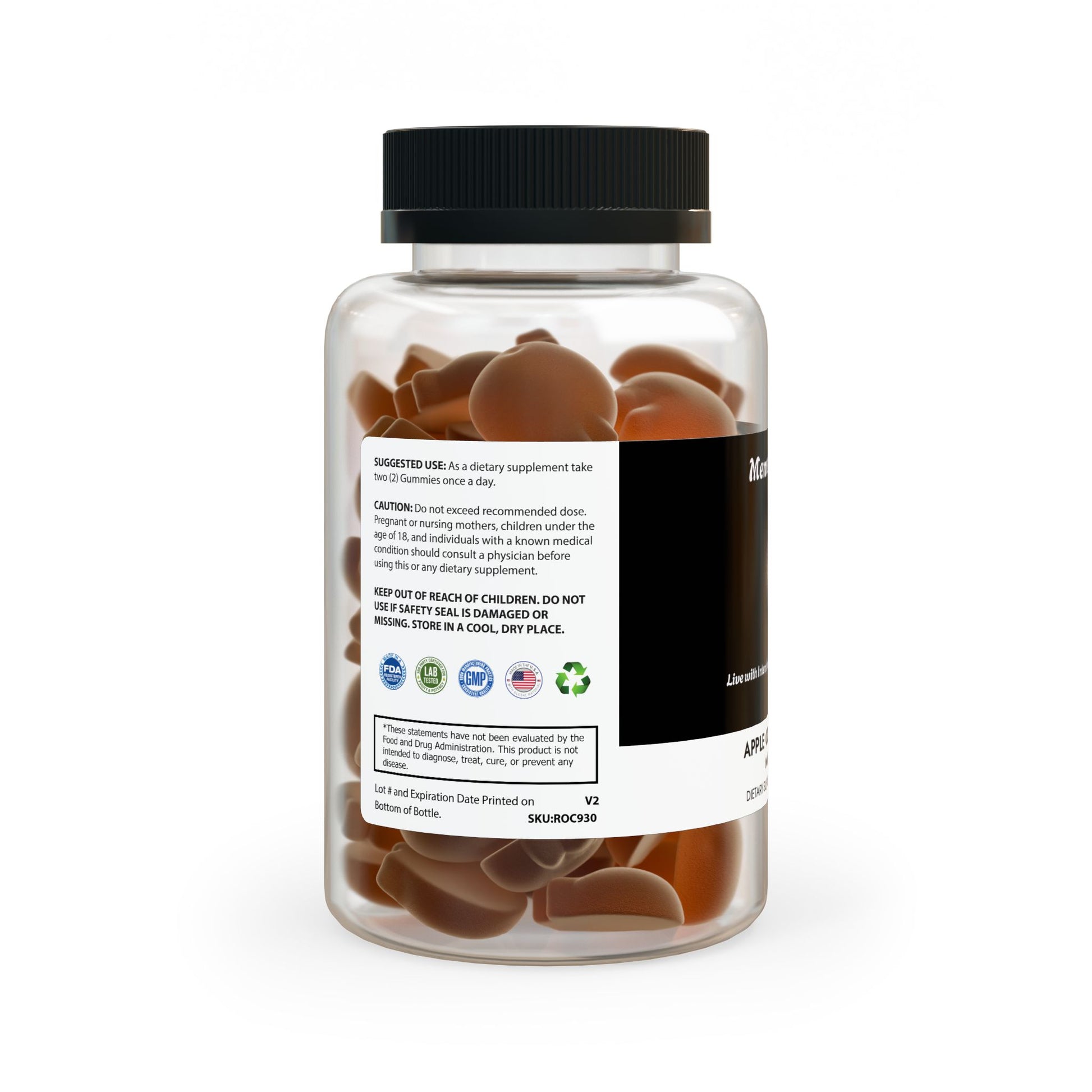 Apple Cider Vinegar Gummies (60 Gummies) - "Memento Mori" - Premium Food Supplements from Concordia Style Boutique - Just $18.56! Shop now at Concordia Style Boutique
