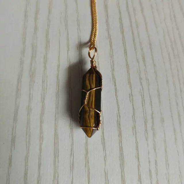 Natural Stone Pendant Necklace - Concordia Style Boutique