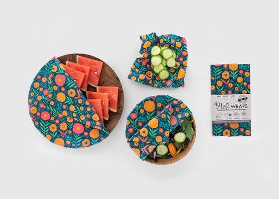 Beeswax Food Wrap - Fall Bloom Print - Concordia Style Boutique