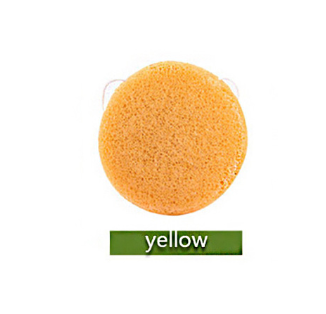 Natural Round Shap Konjac Sponge Face Cleaning Sponge - Premium Castor Oil from erDouckan - Just $6.80! Shop now at Concordia Style Boutique