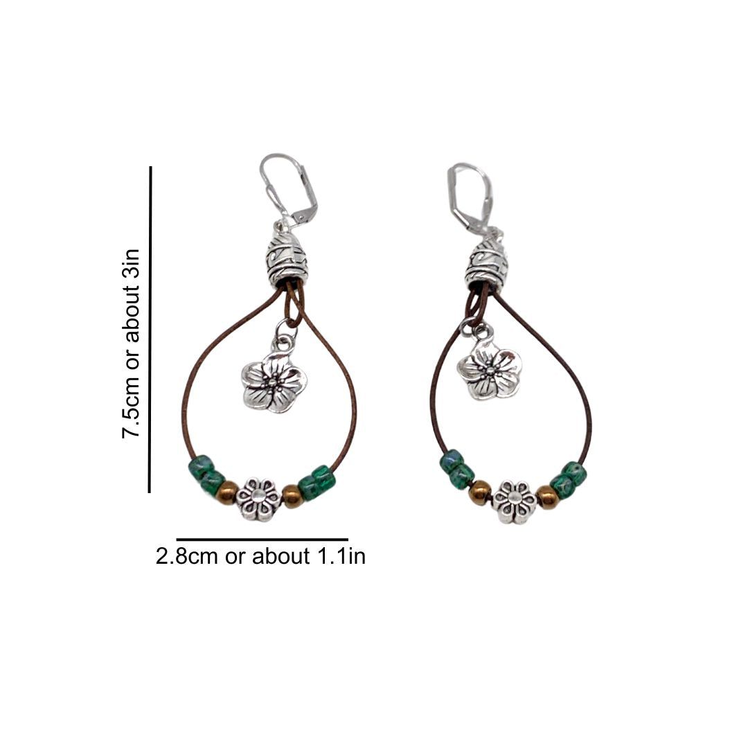 VINTAGE BOHO FLOWER EARRINGS (PAIR) - Concordia Style Boutique