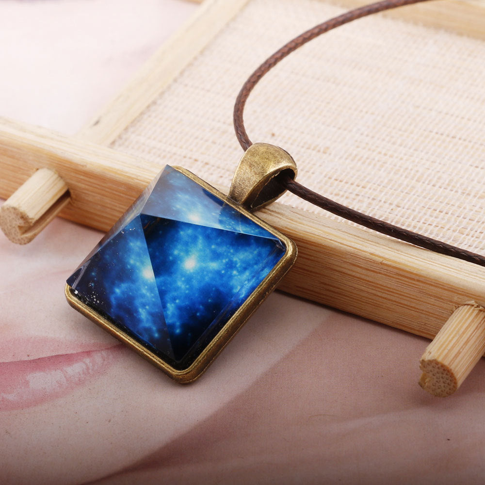 Pyramid glow-in-the-dark pendant - Concordia Style Boutique