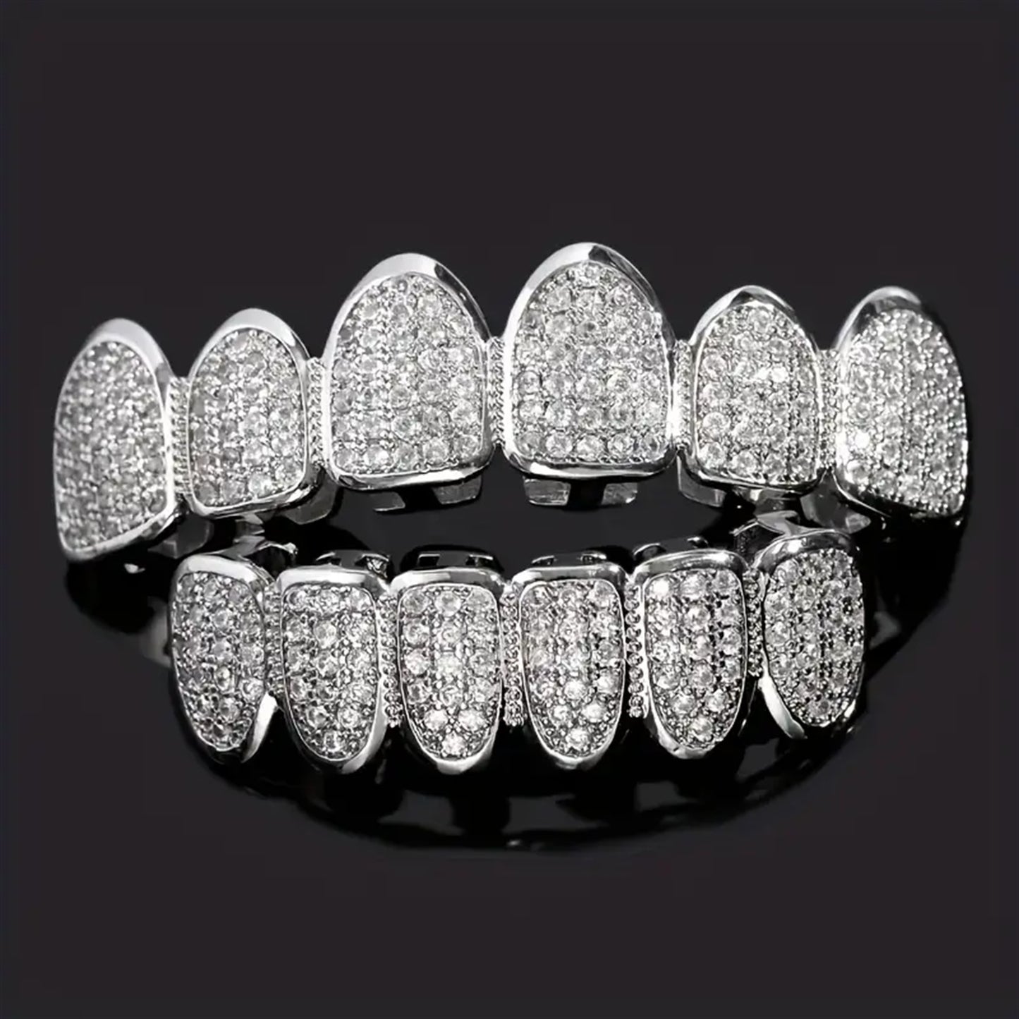 Hip hop Veneers/ Grills with Copper Zircon micro inlaid - Premium Hip hop Veneers from Concordia Style Boutique - Just $15.50! Shop now at Concordia Style Boutique