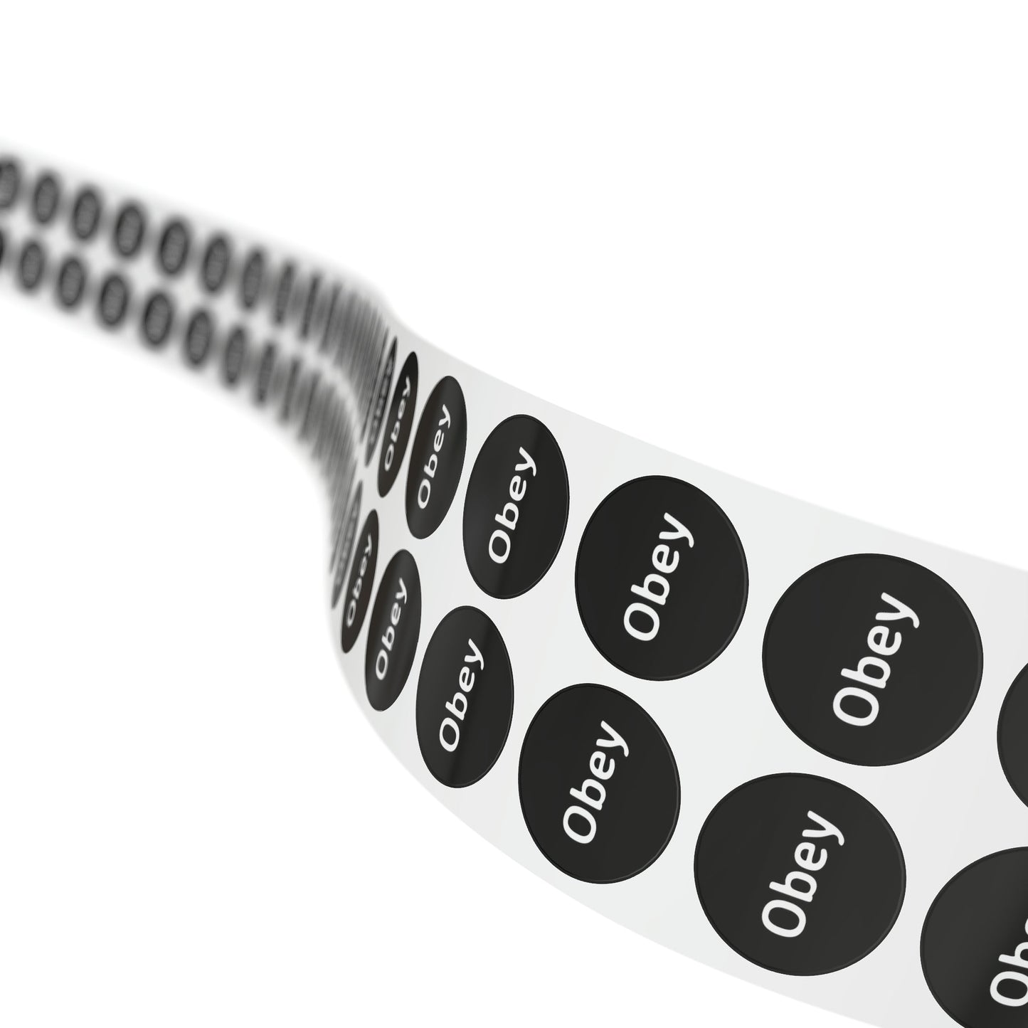 Round Sticker Label Rolls - Obey - Concordia Style Boutique