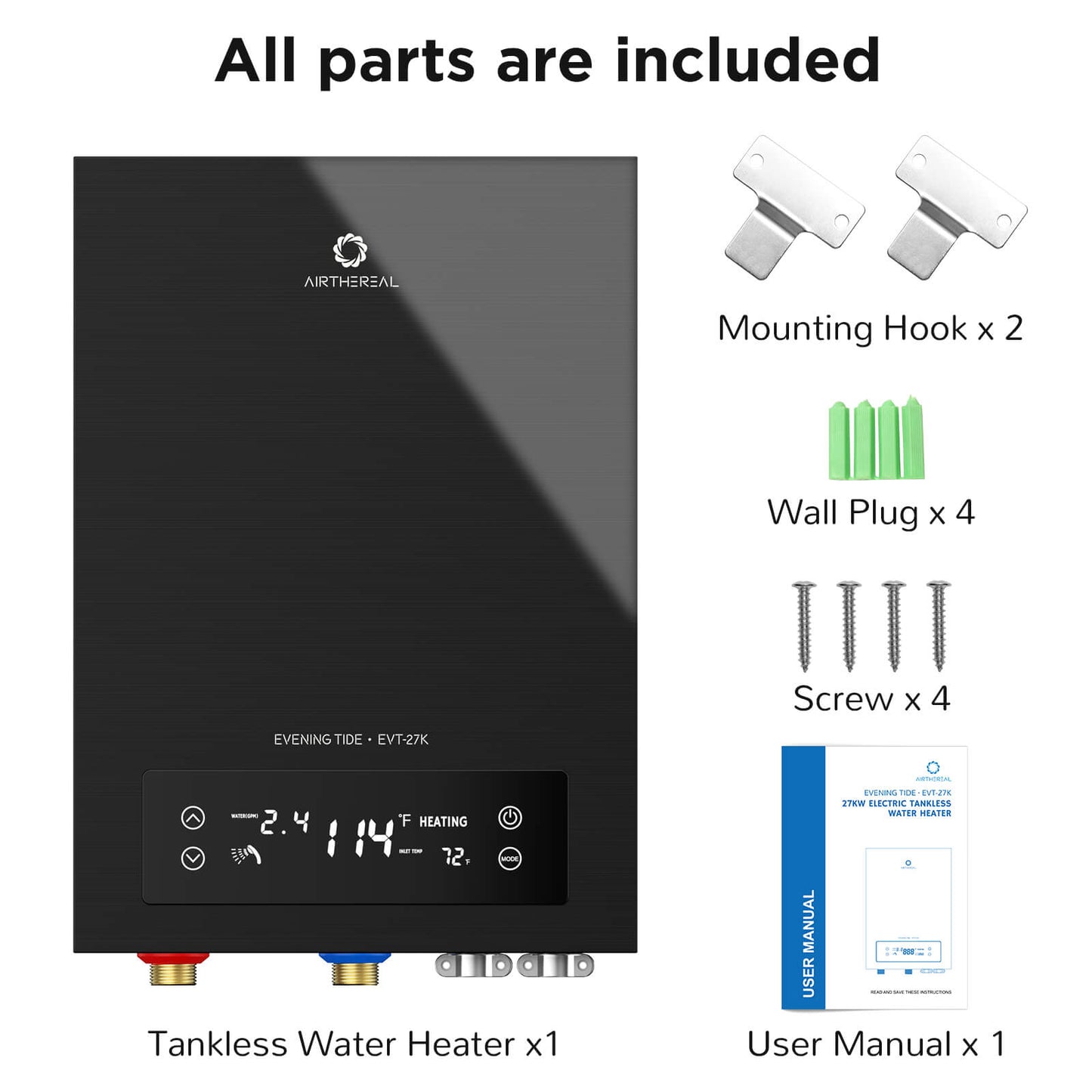 27 kW Electric Tankless Water Heater - Concordia Style Boutique