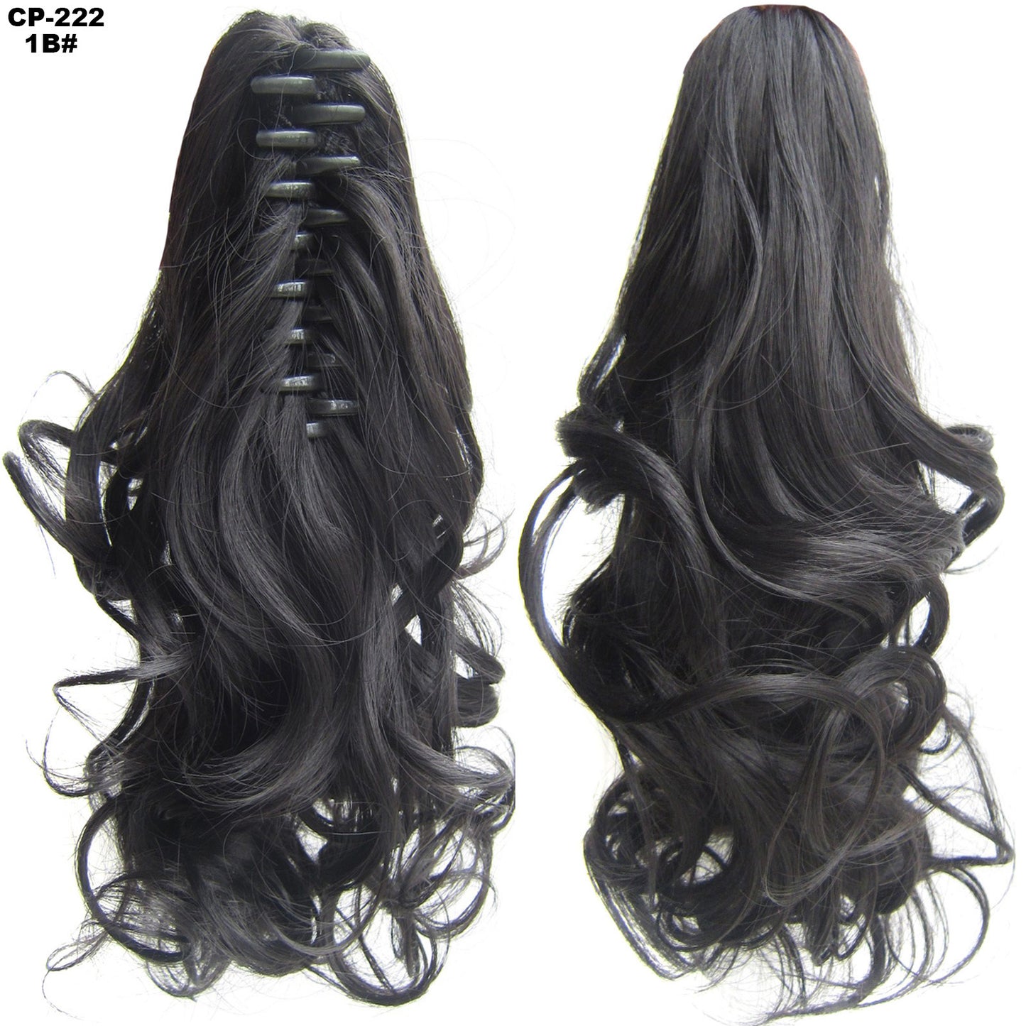 Long Wave Ponytail Wrap Around Ponytail - Clip In Hair Headwear - Gray Hairpiece Natural Extensions - Concordia Style Boutique