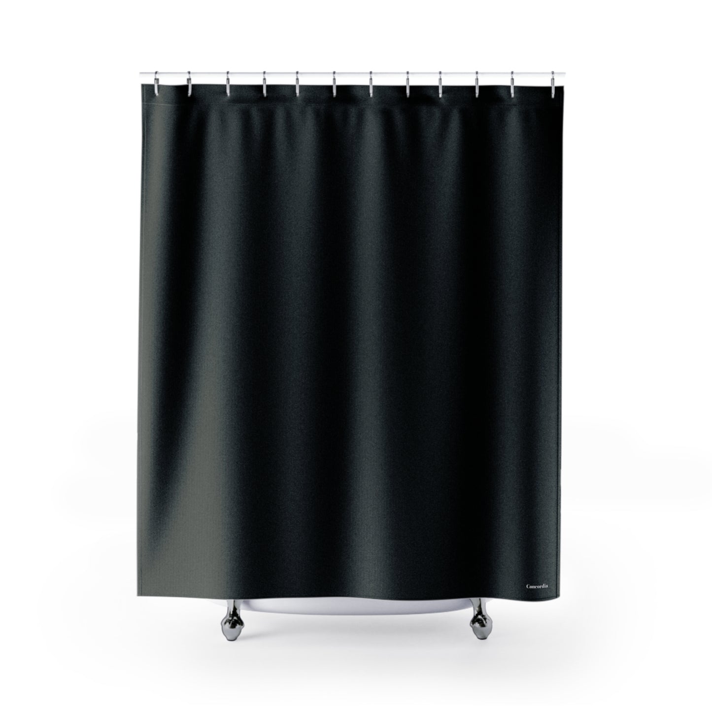 Elegant Black Shower Curtain for a Modern Bathroom Decor - Concordia Style Boutique