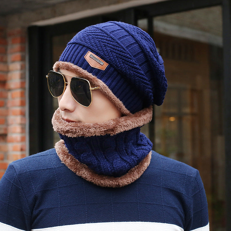 Men's Knitted Wool Hat Casual Warm Bib - Concordia Style Boutique
