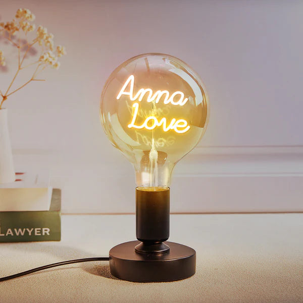 Personalized Custom Vintage Edison Led Filament Modeling Lamp with Custom Text - Soft Light Bulbs- Decorative Colorful Lights Led - Personalized Gift - Premium Lamp from Concordia Style Boutique - Just $25.20! Shop now at Concordia Style Boutique