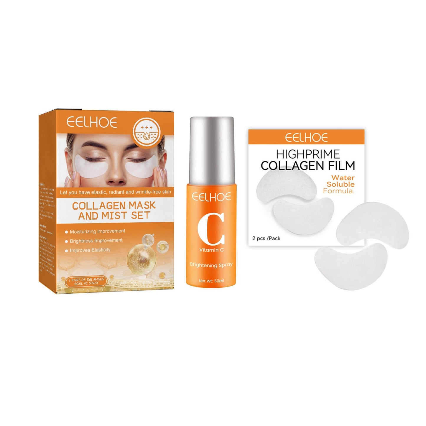 Collagen Eye Mask Spray Set - Anti aging, anti wrinkle, and anti aging collagen - Hydrating and moisturizing - Premium Eye Mask Spray Set from Concordia Style Boutique - Just $13.76! Shop now at Concordia Style Boutique