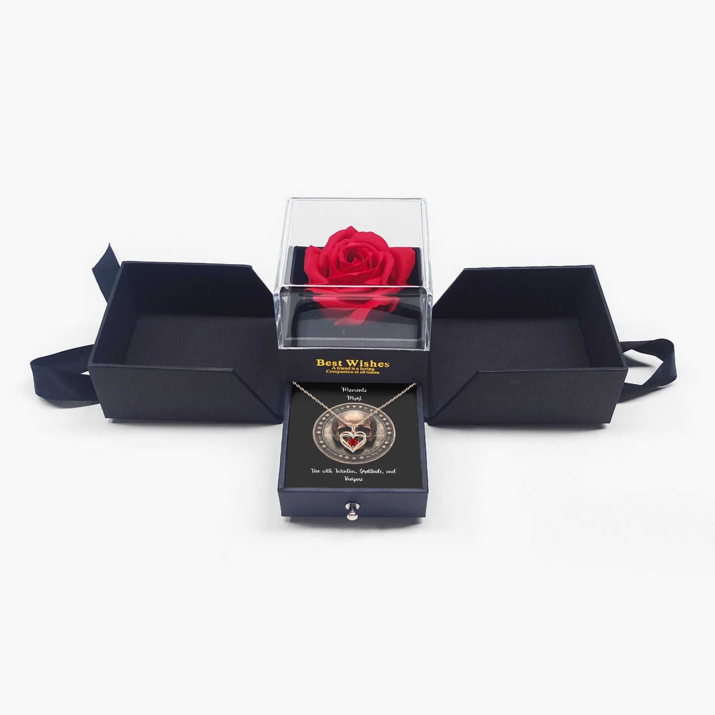 Heart Birthstone Necklace - "Memento Mori" - Premium Necklace from Concordia Style Boutique - Just $25.75! Shop now at Concordia Style Boutique