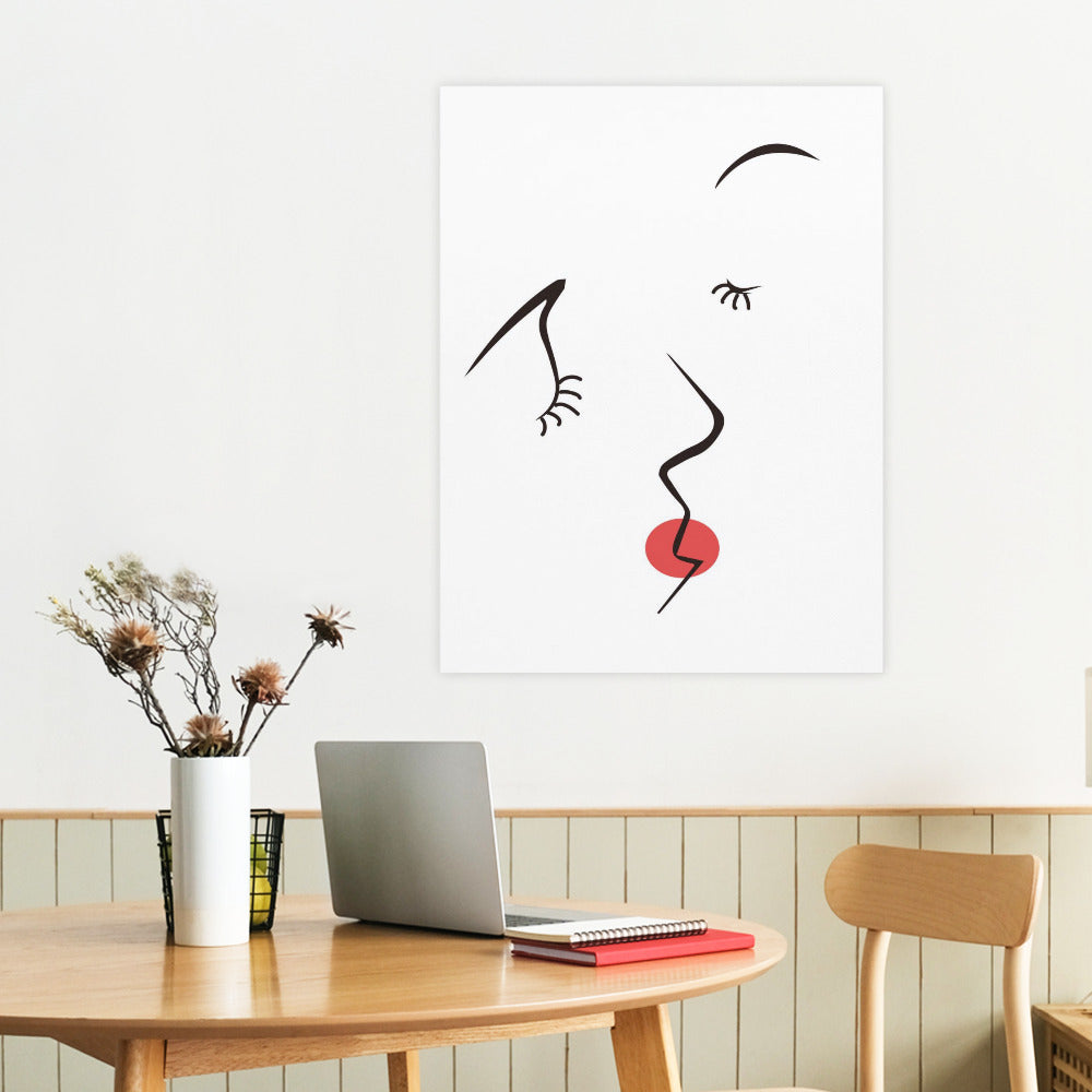 Canvas Print Multiple sizes Unframed & Framed (Vertical) -"Pucker Up" - Premium Artwork from Concordia Style Boutique - Just $55.98! Shop now at Concordia Style Boutique