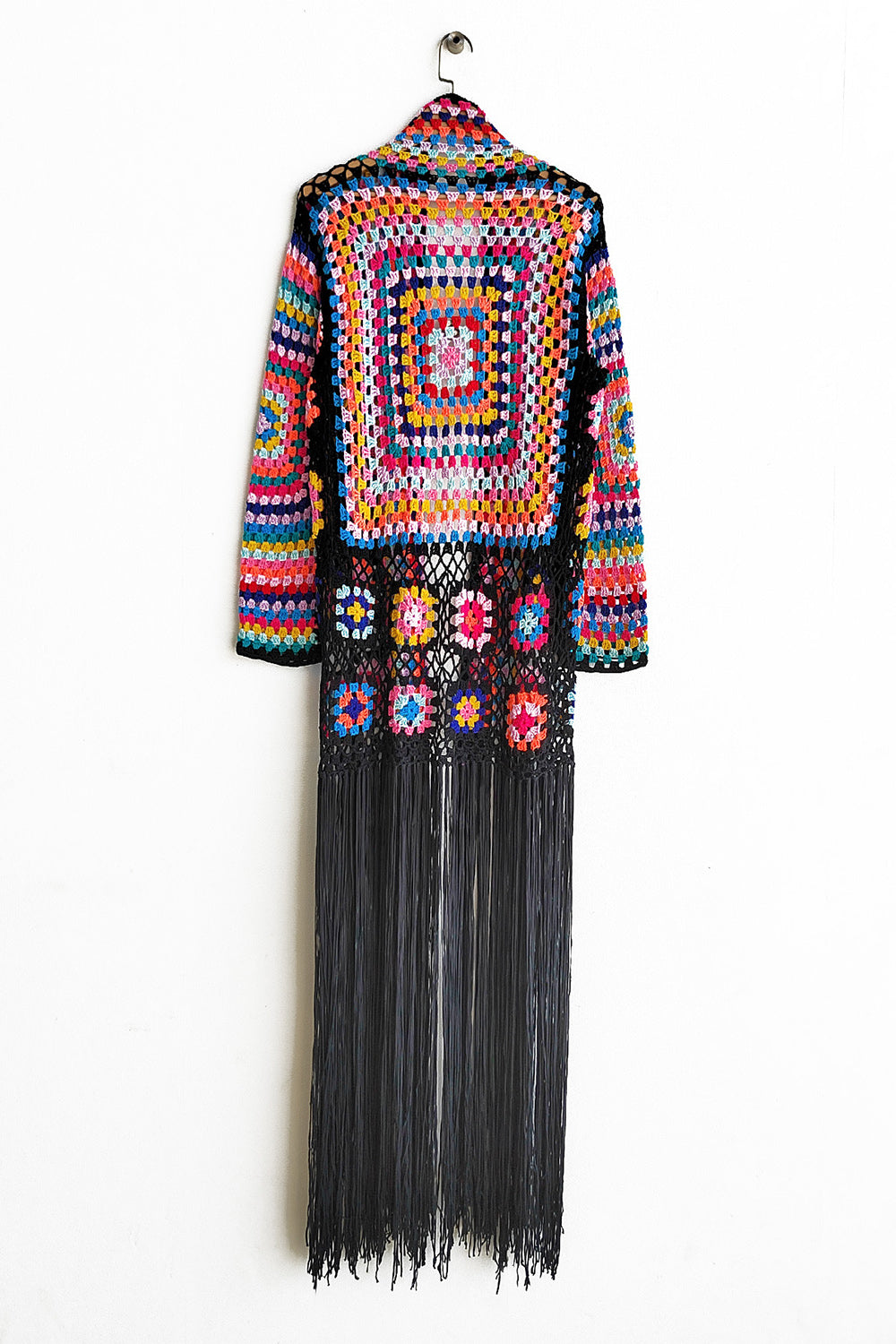 Fringe Tied Long Sleeve Cardigan - Premium Jacket from Concordia Style Boutique - Just $113! Shop now at Concordia Style Boutique