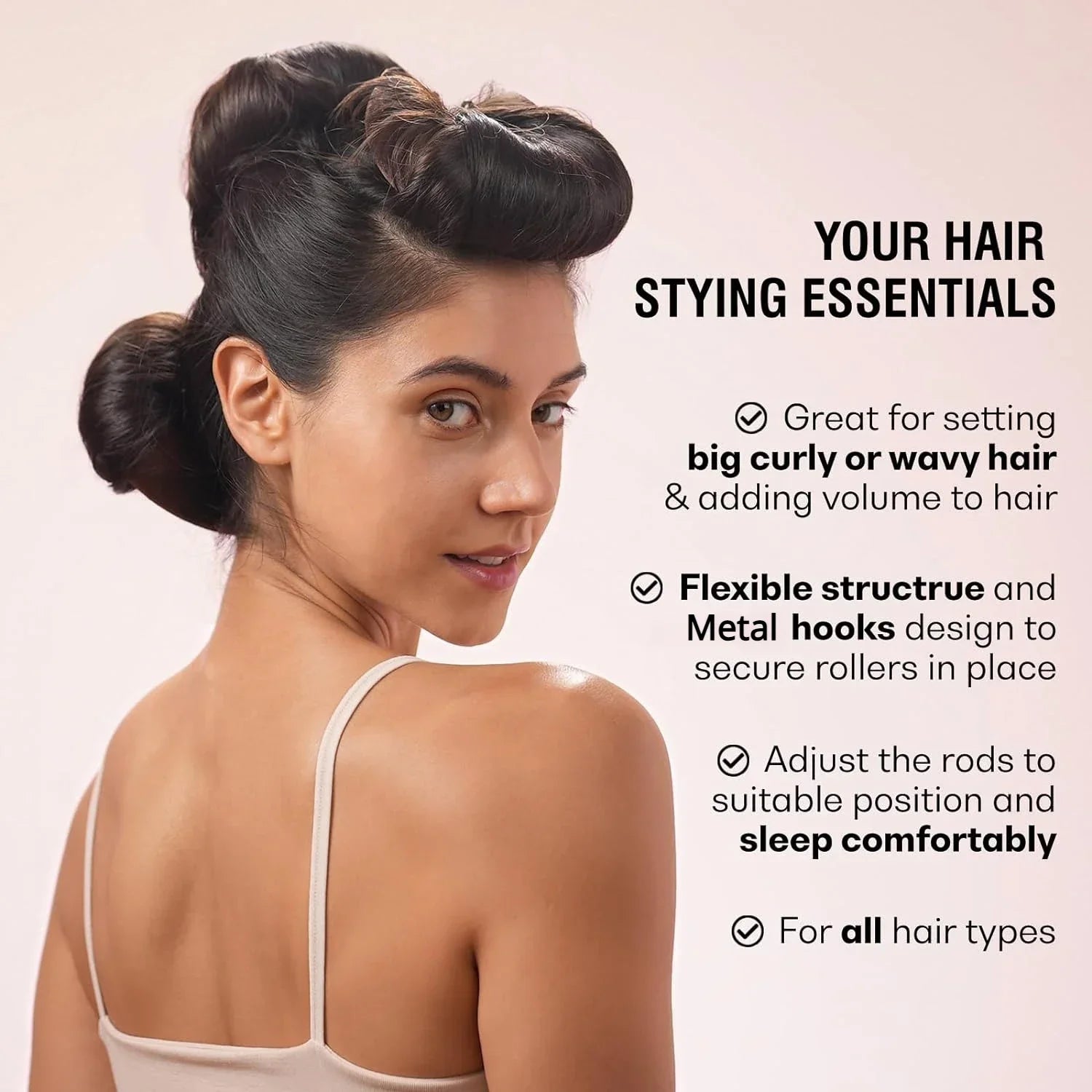 Heatless Hair Curlers (Black) - Concordia Style Boutique