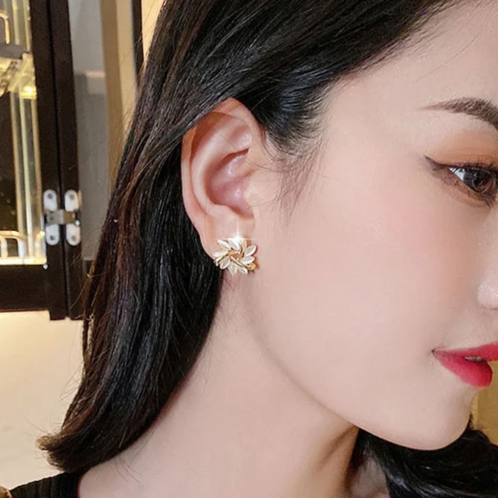 OPAL PETAL STUD EARRINGS (PAIR) - Concordia Style Boutique