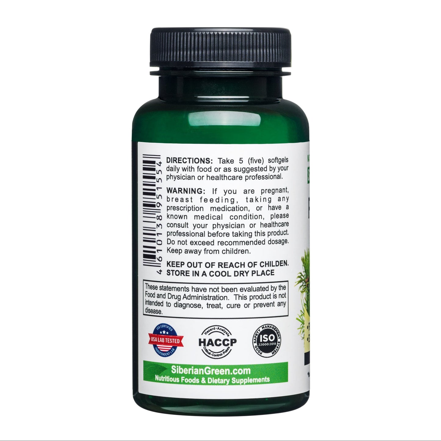 Siberian Green Pine Nut Oil Capsules – 200 Softgels - Concordia Style Boutique