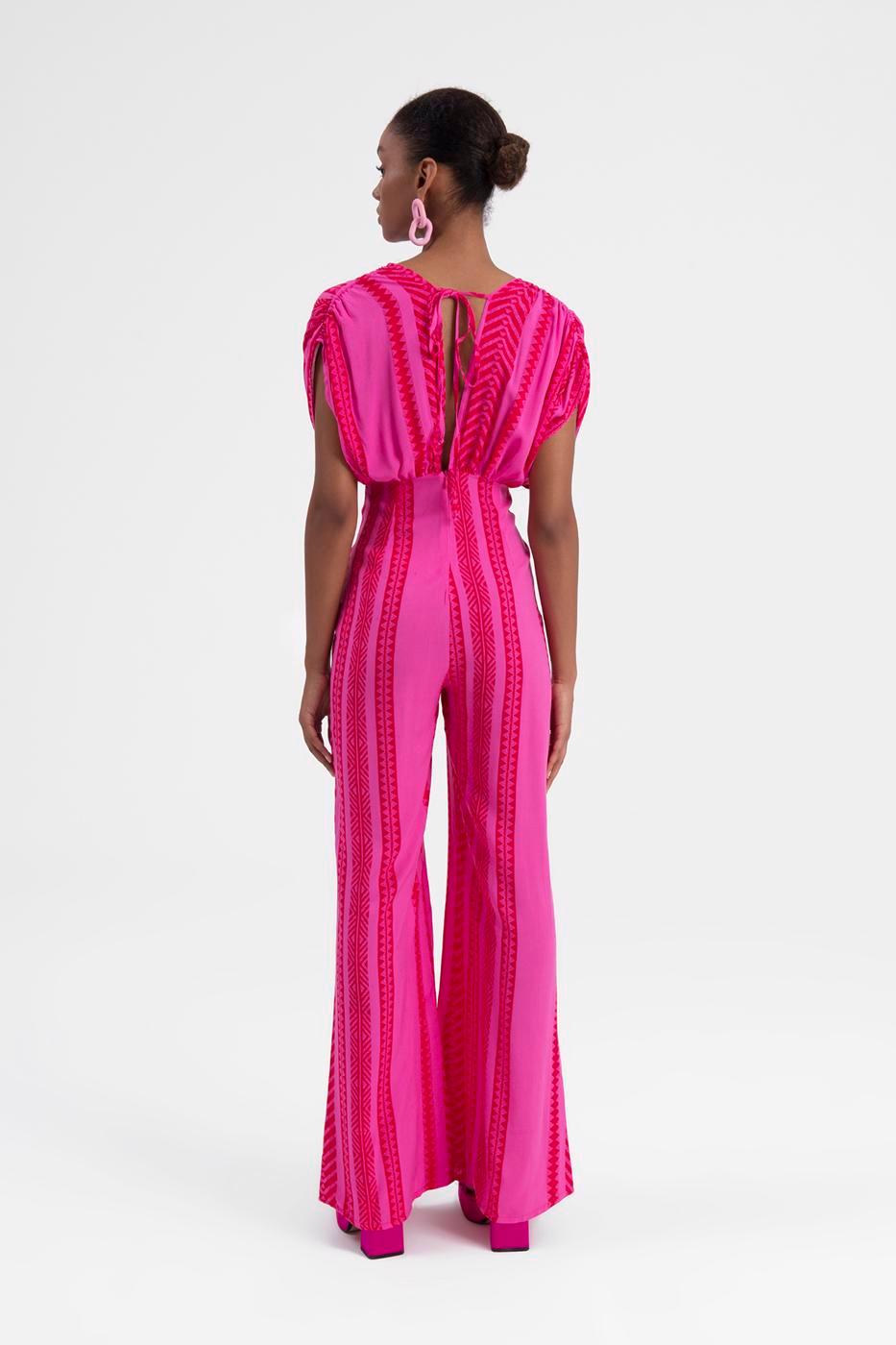 Fuschia Maxi Jumpsuit