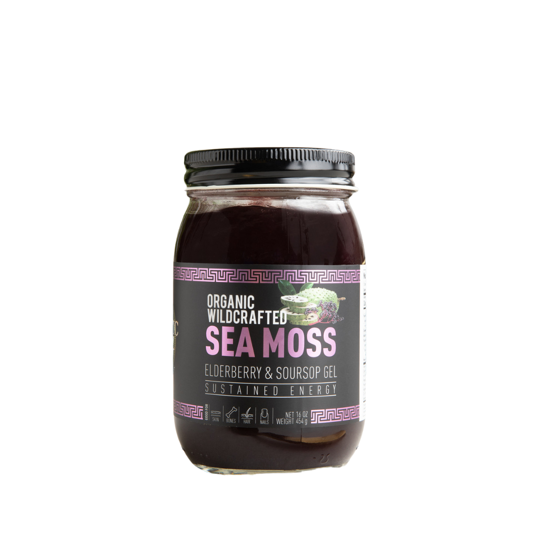 Elderberry and Soursop Infused Sea Moss Gel