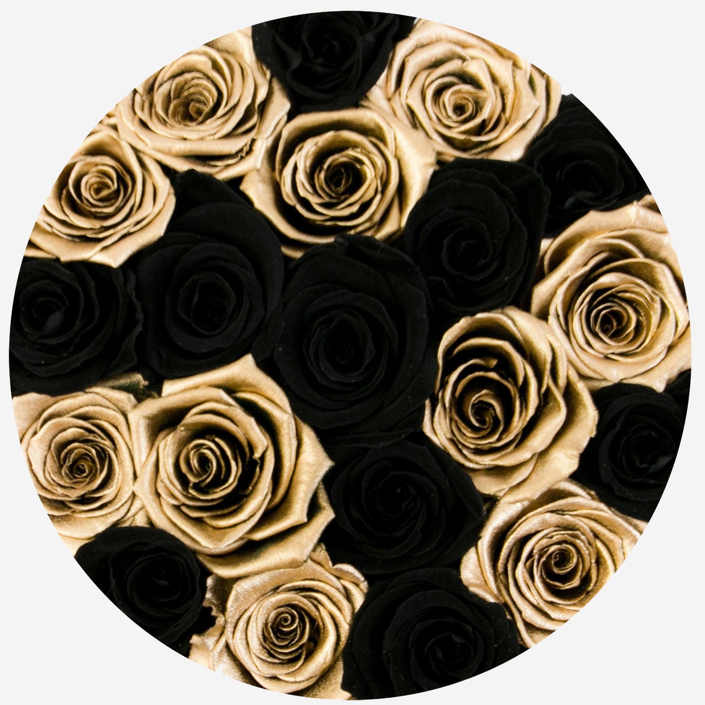 Classic Gold Box | Black & Gold Roses