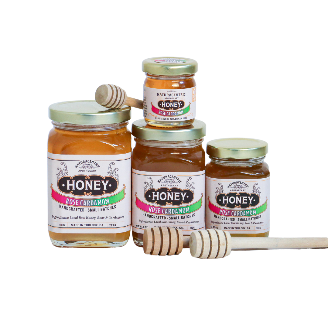 Rose Cardamom Infused Honey - Concordia Style Boutique