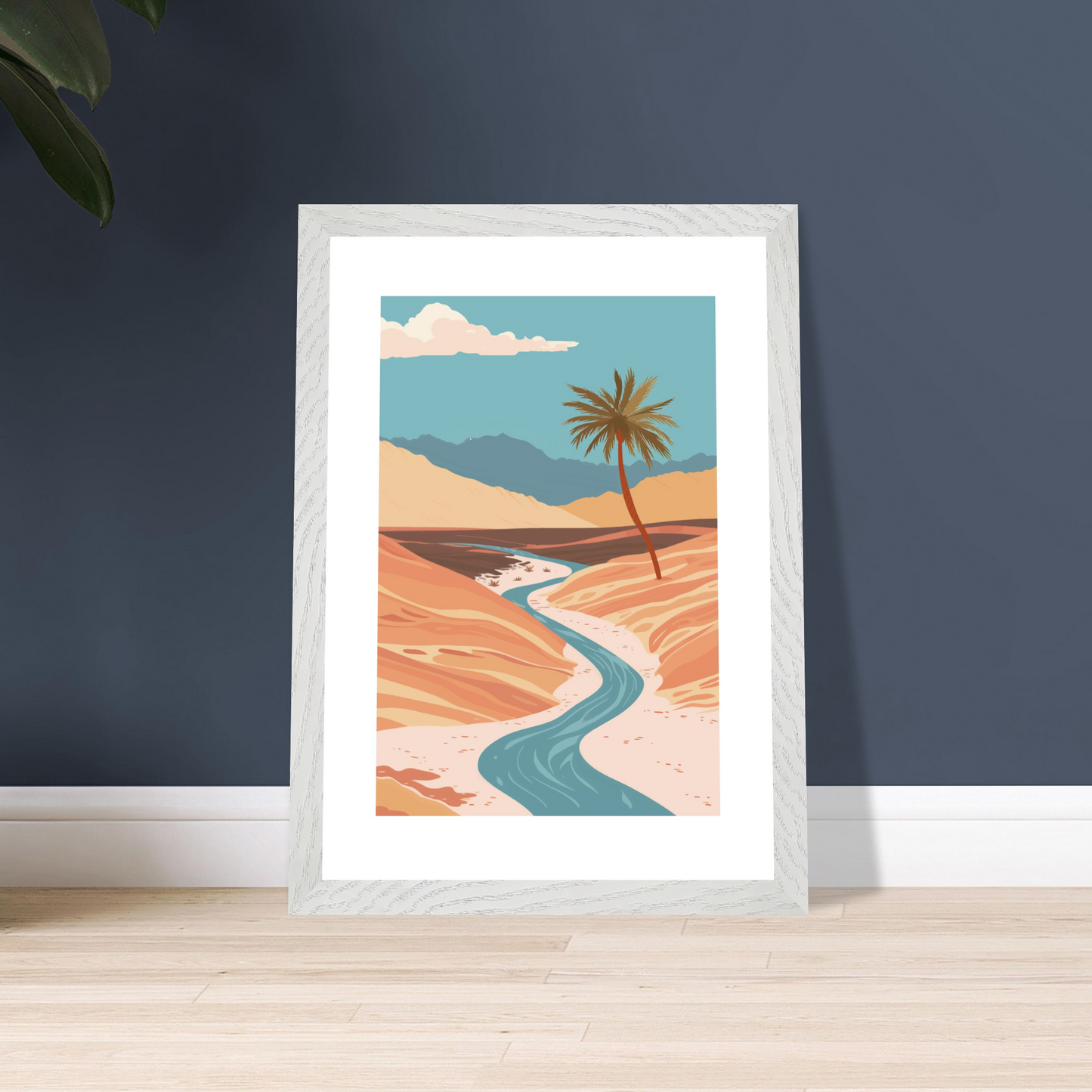 Water's Serenity in the Sands Framed Art