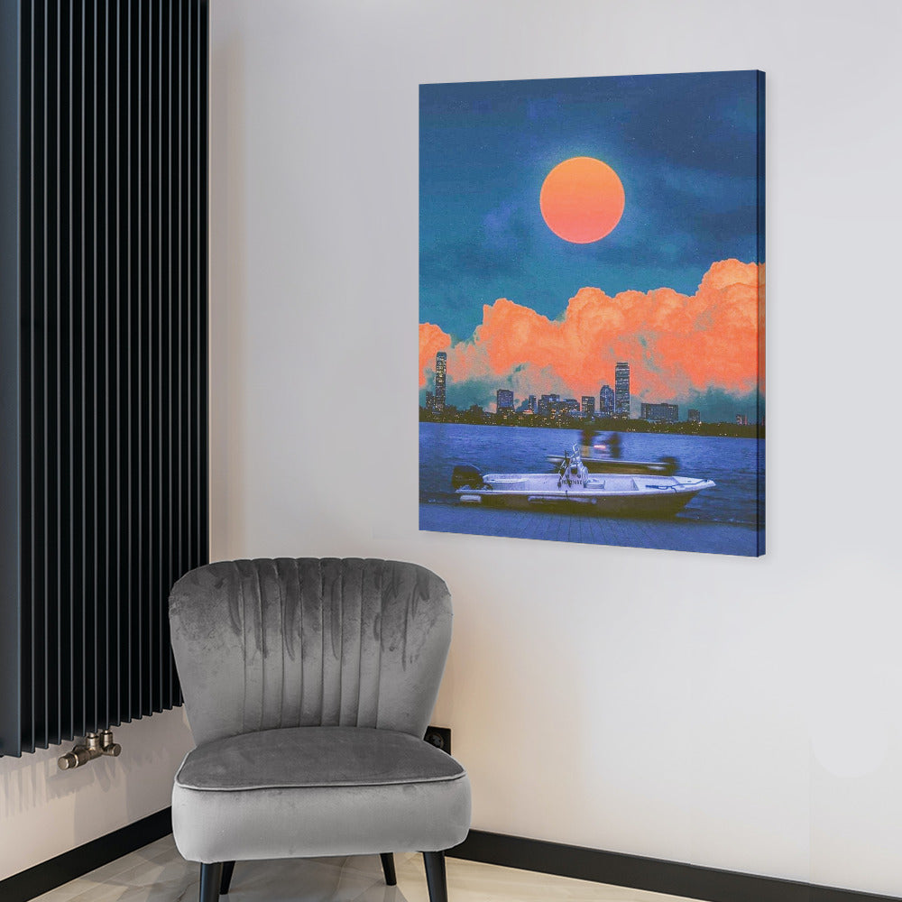Canvas Print Multiple sizes Unframed & Framed (Vertical) -" Boat Ride" - Premium Artwork from Concordia Style Boutique - Just $55.98! Shop now at Concordia Style Boutique