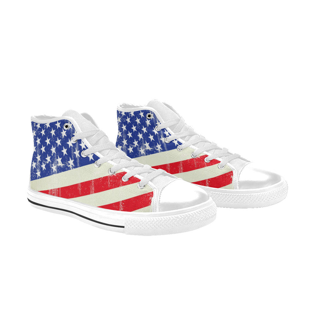 Aquila High Top Canvas Men's Shoes - "Americana" - Premium Canvas Men's Shoes from Concordia Style Boutique - Just $50.80! Shop now at Concordia Style Boutique