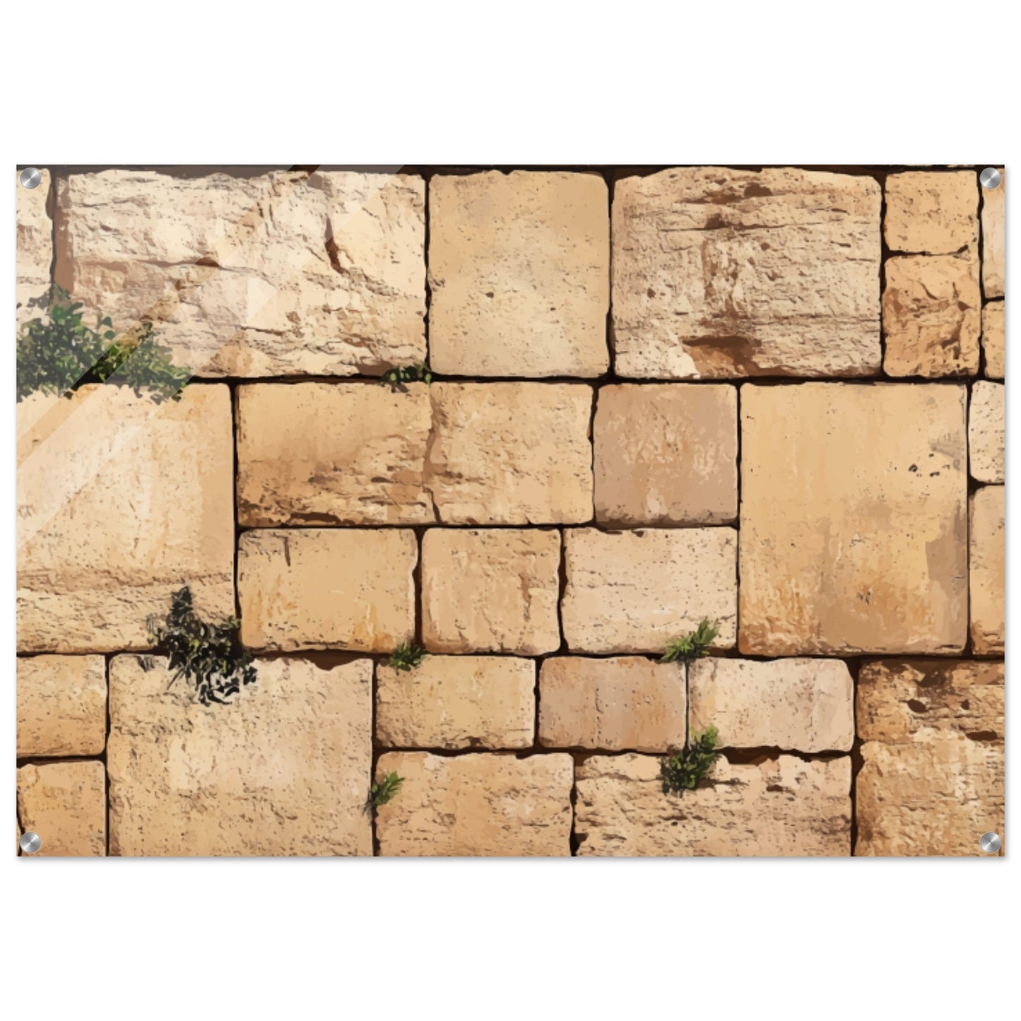The Western Wall Brick Acrylic Print (Modern)