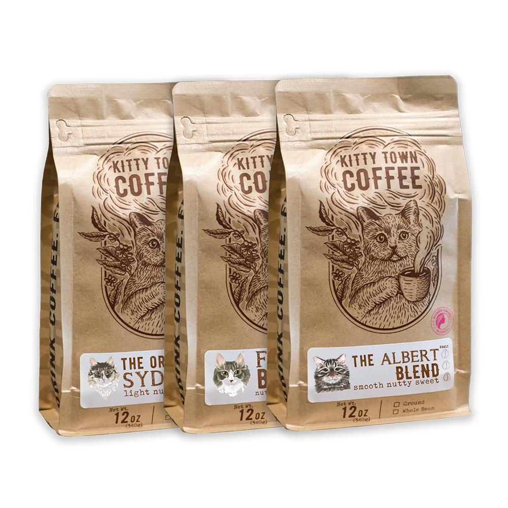3 Bag Coffee Sampler: Albert, Fezzik, Sydney - Concordia Style Boutique
