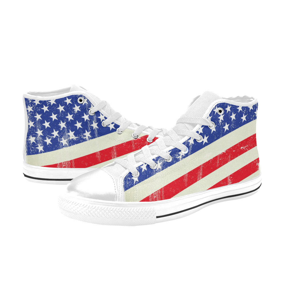 Aquila High Top Canvas Men's Shoes - "Americana" - Premium Canvas Men's Shoes from Concordia Style Boutique - Just $50.80! Shop now at Concordia Style Boutique
