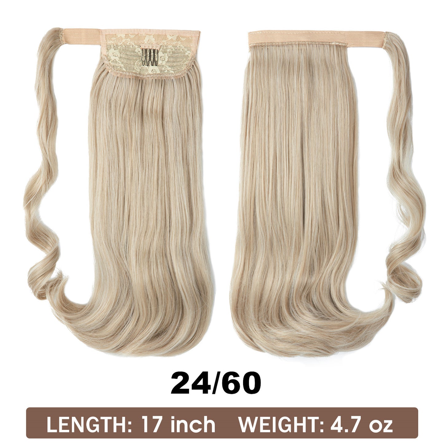 Wig Ponytail Long Straight Hair Elastic Velcro - Concordia Style Boutique