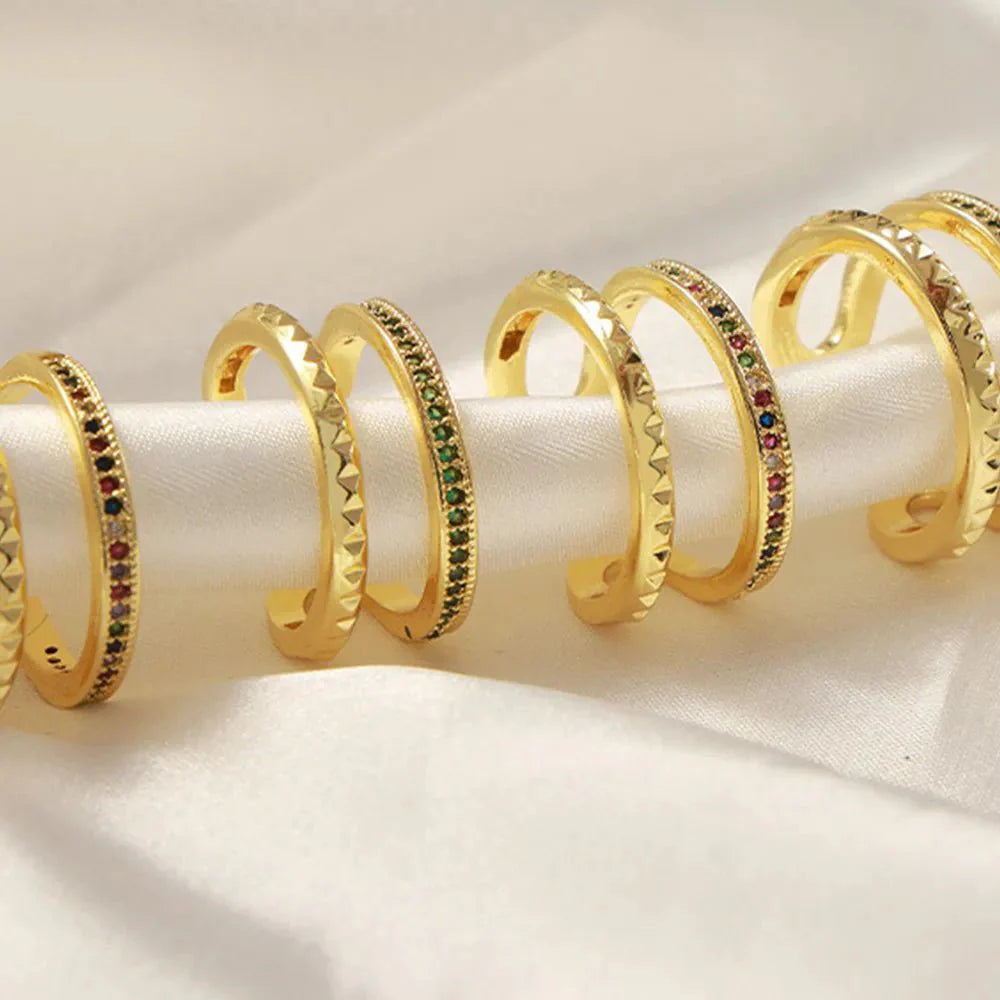 GlimmerFold Dual Band Ring