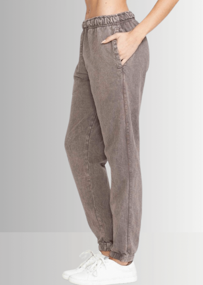 All Day French Terry Pocket Joggers Dark Ash Grey - Concordia Style Boutique