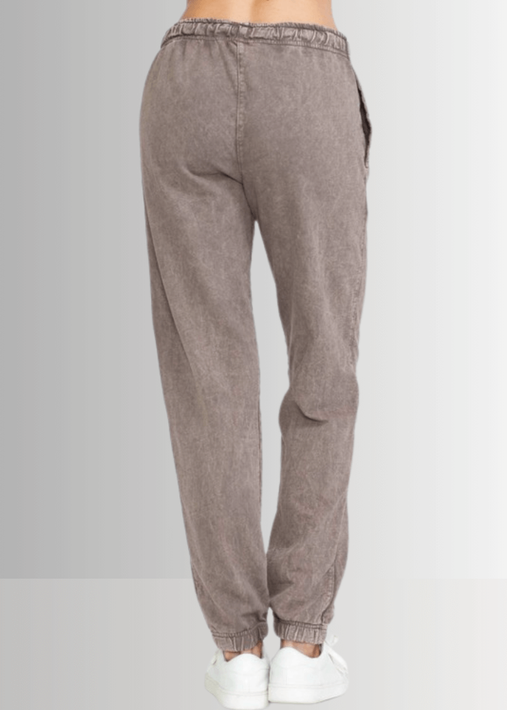 All Day French Terry Pocket Joggers Dark Ash Grey - Concordia Style Boutique