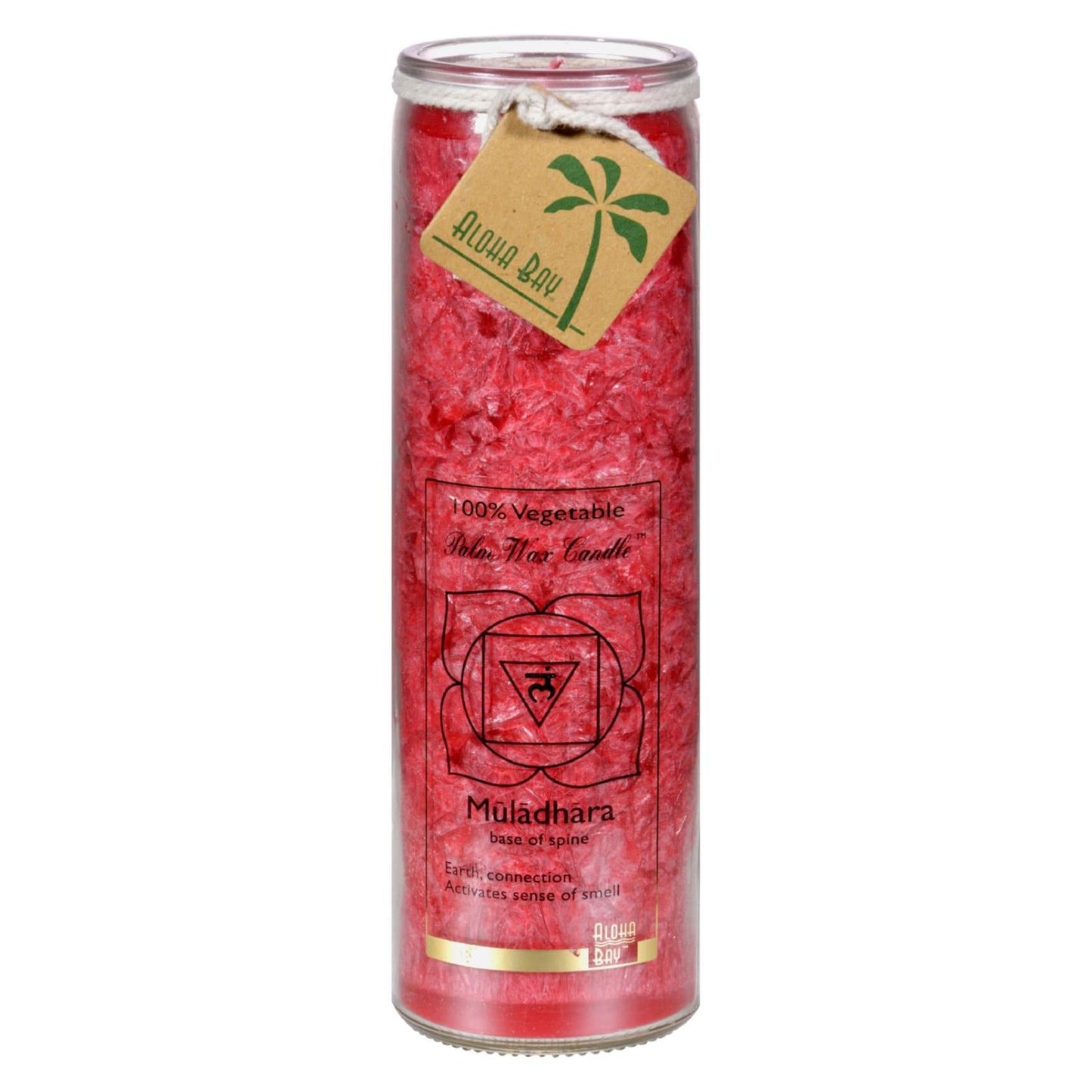 Aloha Bay Unscented Chakra Jar: Muladhara Red Candle, 15 oz - Concordia Style Boutique