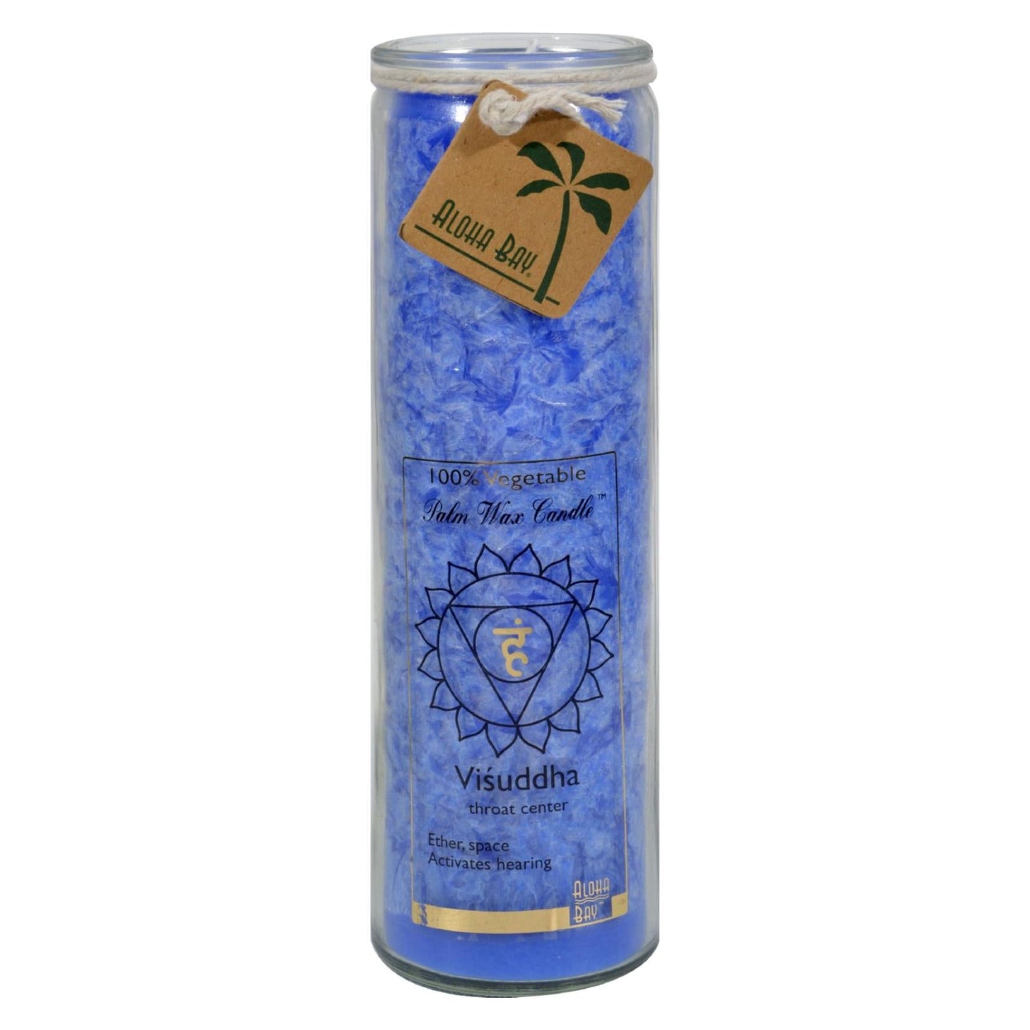 Aloha Bay 17 Oz Blue Chakra Scented Candle in a Jar - Concordia Style Boutique