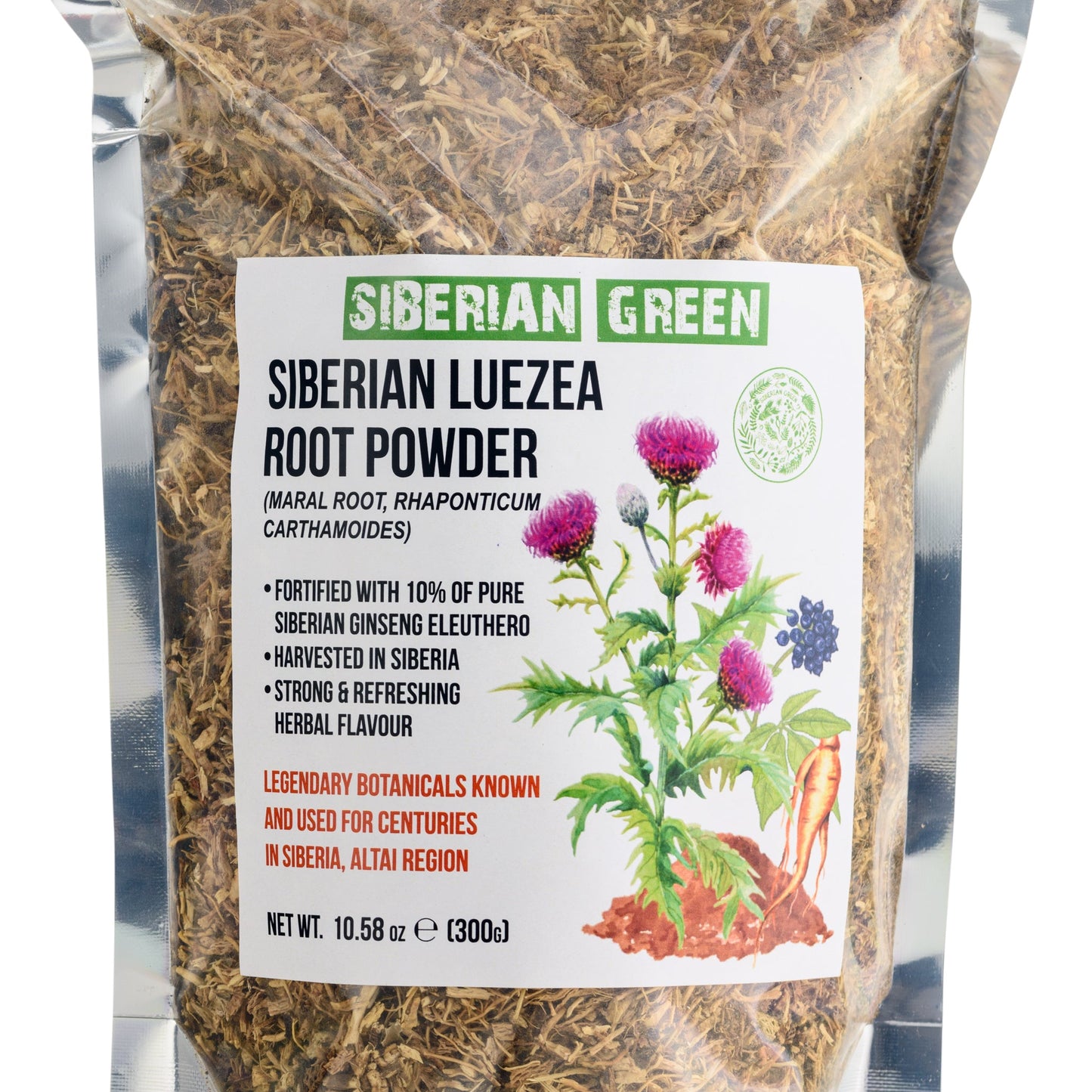 Maral Leuzea Root with Eleuthero Siberian Ginseng - 100% Natural Powder - Concordia Style Boutique