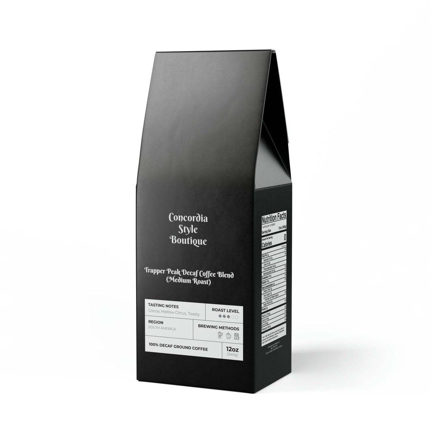 Trapper Peak Decaf Coffee Blend (Medium Roast) - Concordia Style Boutique