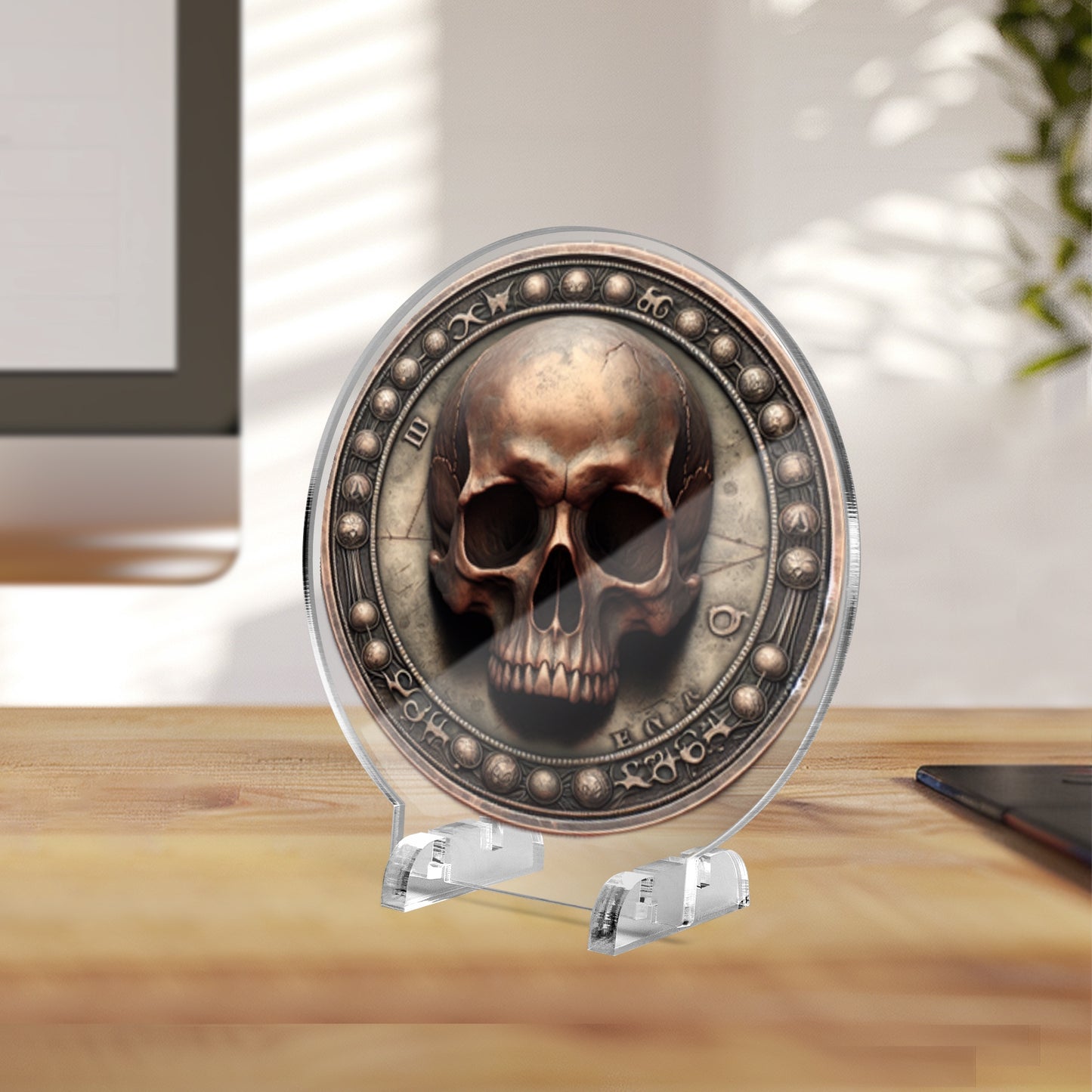 Acrylic Plaque with Stand - "Memento Mori" - Premium Acrylic Plaque from JetPrint Fulfillment - Just $12.75! Shop now at Concordia Style Boutique