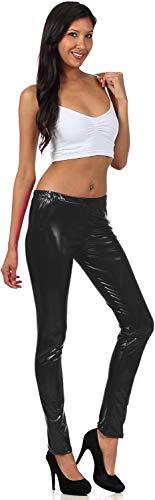 Sakkas Footless Liquid Wet Look Shiny Metallic Stretch Leggings - Concordia Style Boutique