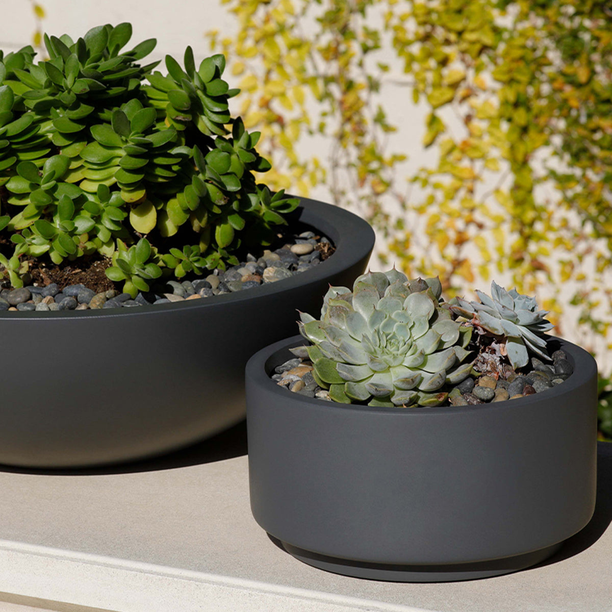 8.75 inch Charcoal Fiberstone Ceramic Pot