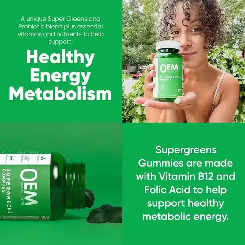 Vegetarian Chlorophyll Gummies - Super Green Vitamin Gummies - Concordia Style Boutique