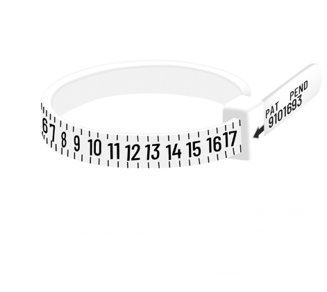 Standard Ring Measuring Ruler - Finger Size Measuring Tape for Rings - Concordia Style Boutique